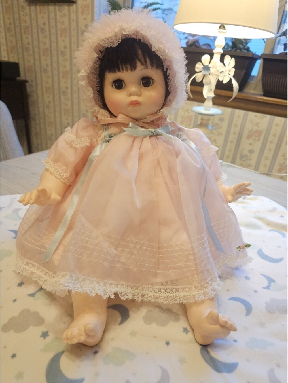 Vintage Madame Alexander Mary Mine 20" Baby Doll, Cloth Body, Outfit, 1970s